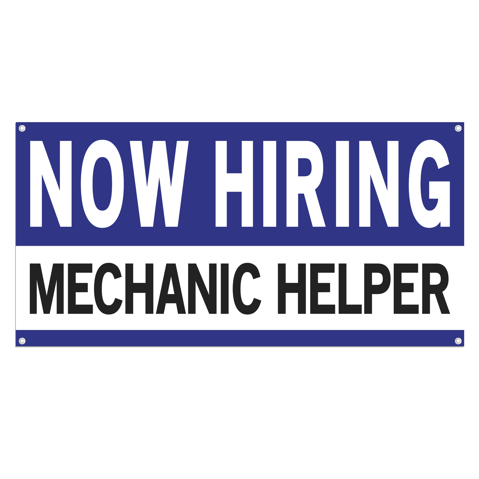 Now Hiring Mechanic Helper 13 oz Heavy Duty Vinyl Banner Jobs Available Sign