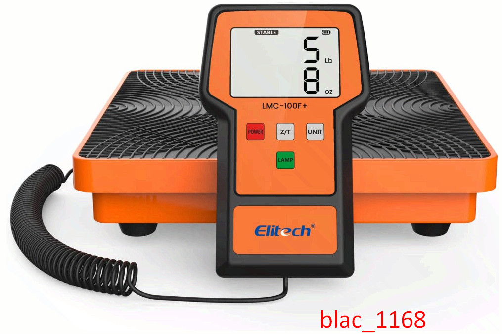 Refrigerant Scale 110 Lbs, HVAC Freon Scale, LB+OZ Display, Case LMC-100F+ 110Lb