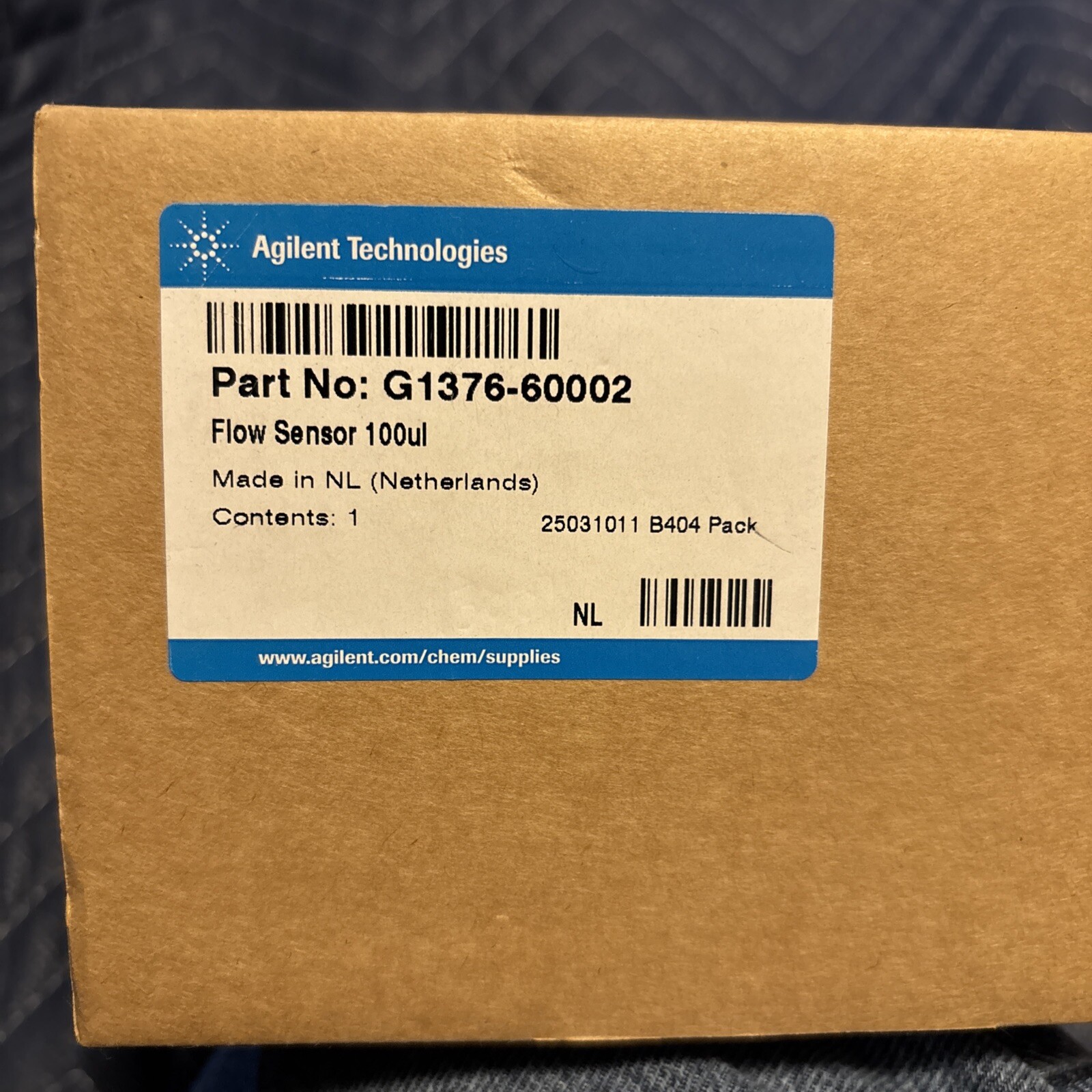 AGILENT TECHNOLOGIES G1376-60002 100µL/MIN MAX FLOW SENSOR FACTORY SEALED