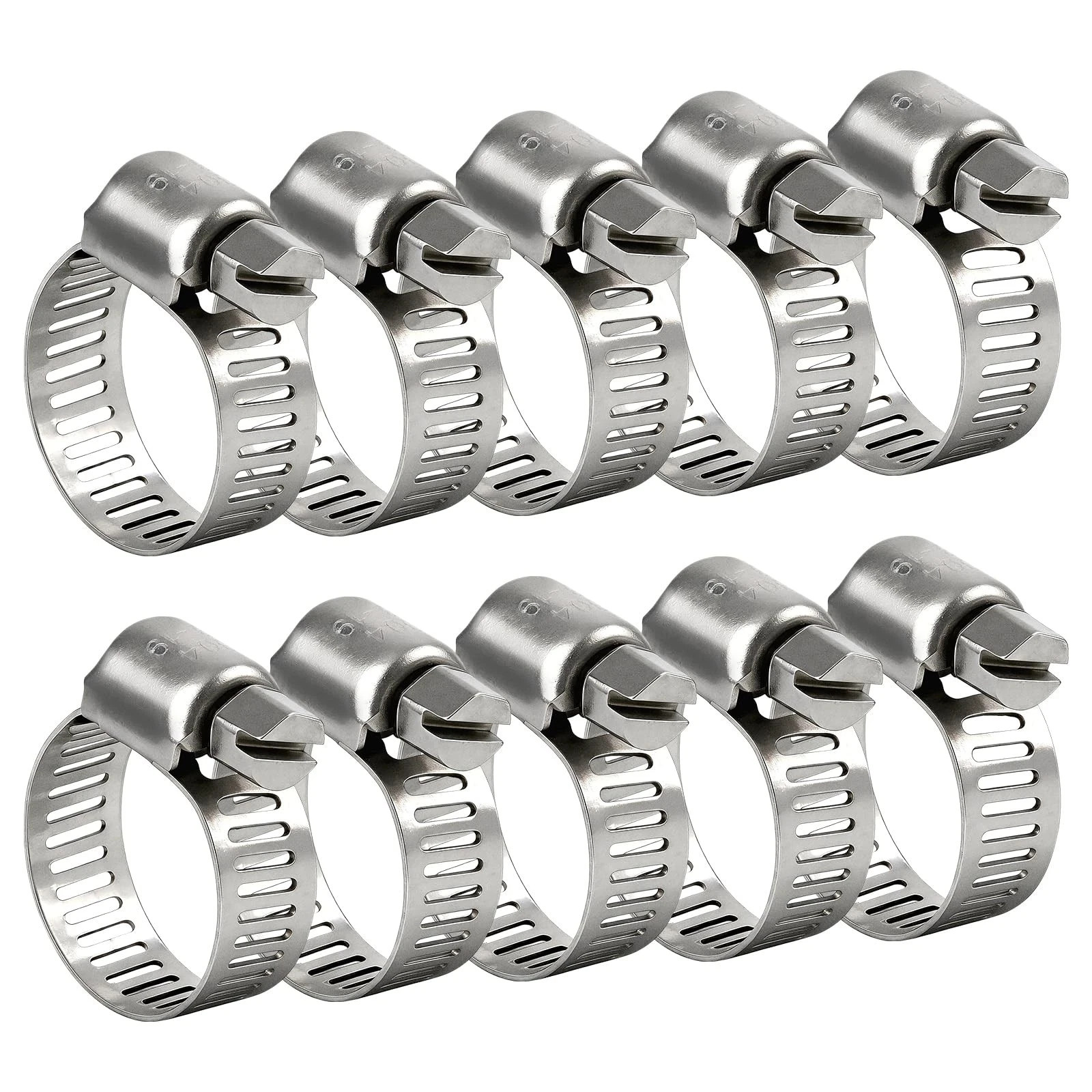 Hose Clamp 3/4 Inch, 10 Pack Stainless Steel Hose Clamps for 1/2 Inch to 3/4 …