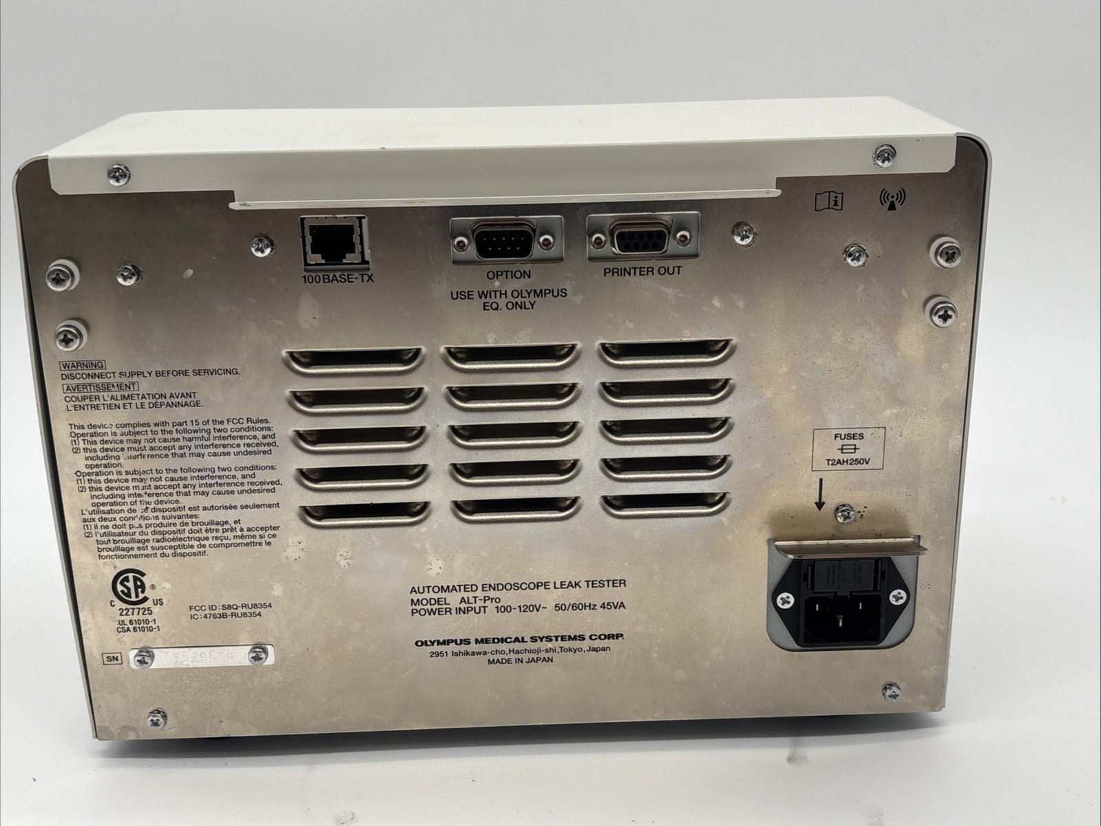 Olympus Alt-Pro Automated Endoscope Leak Tester W 2 Hoses 30 Day Warranty!