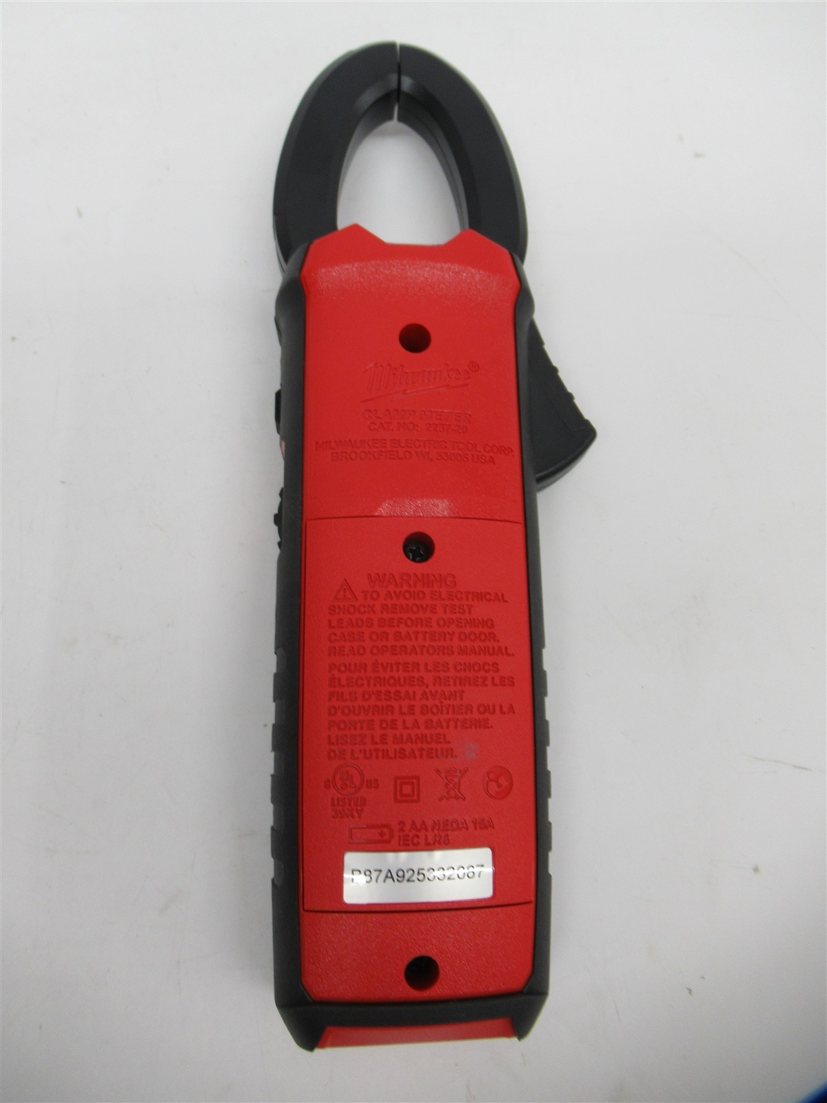 Milwaukee 2237-20 CAT III 600V AC/DC Heavy Duty True-RMS Clamp Meter GP3138621