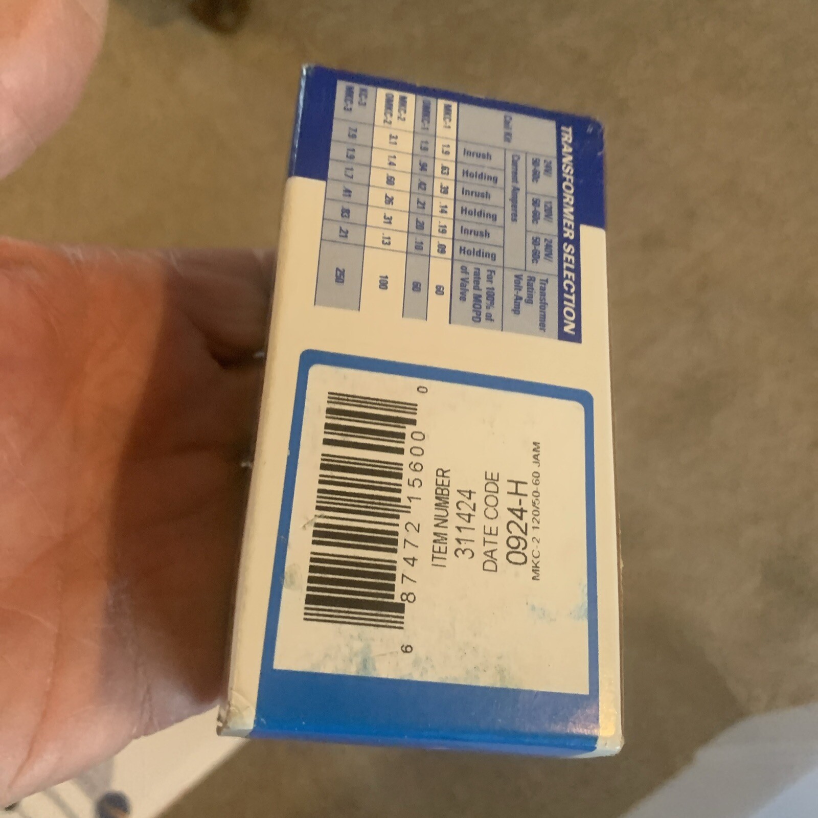 Sporlan Valve Co. MKC-2 120V 50-60 Refrigerant Solenoid Valve Coil Kit NOS NIB