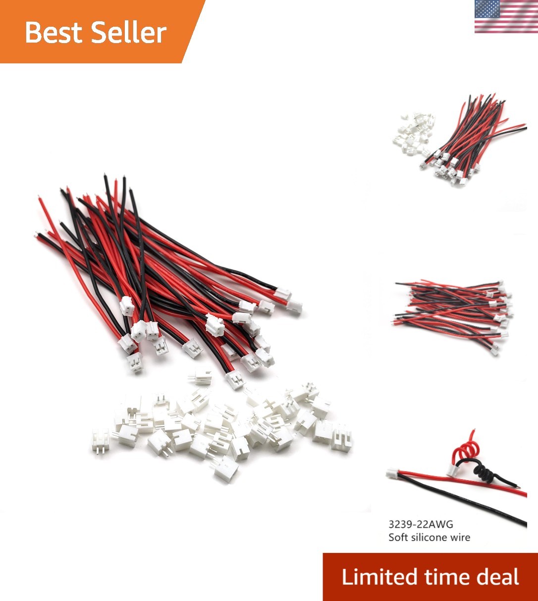 Versatile 20 Set JST-PH 2.0mm Male & Female Connector Kit for DIY Electronics