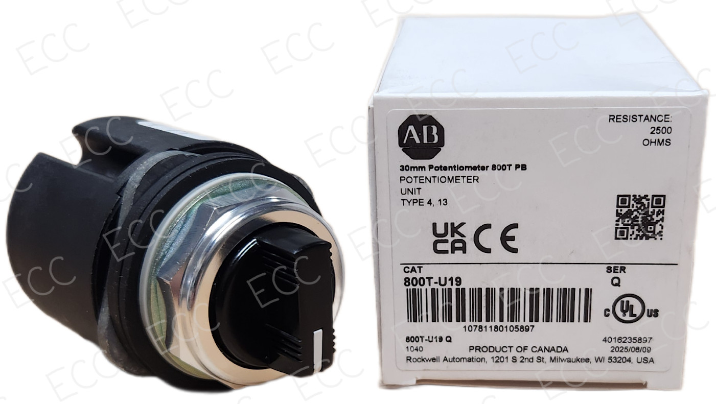 New Allen Bradley 800T-U19 * 30mm Potentiometer 2500 OHMS