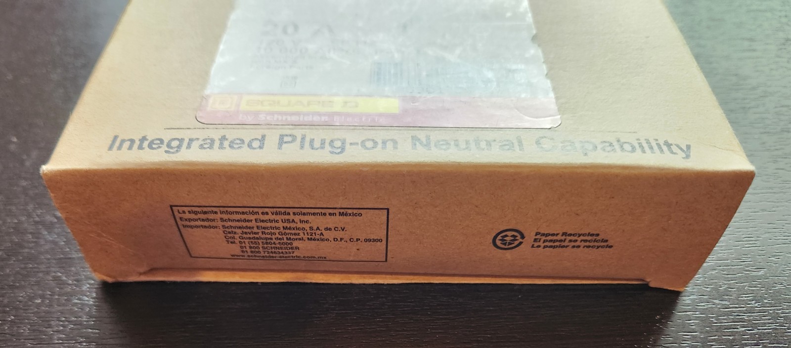 Square D Homeline HOM120PCAFI 20A 1 POLE CIRCUIT BREAKER – NEW Open Box