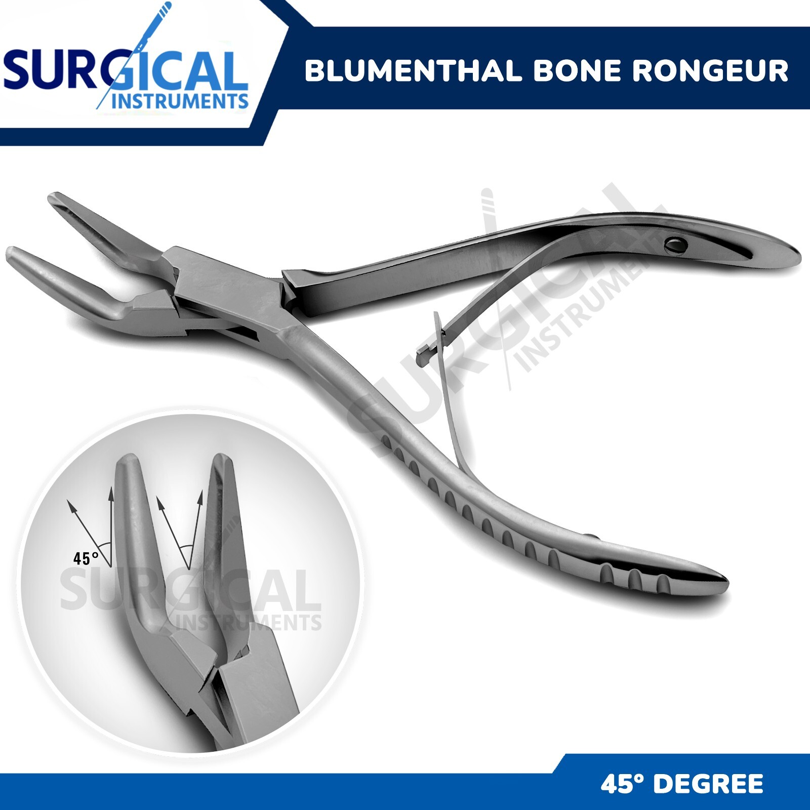 Blumenthal Bone Rongeur 45 Degree 4.5″ Surgical Dental Instruments German Grade