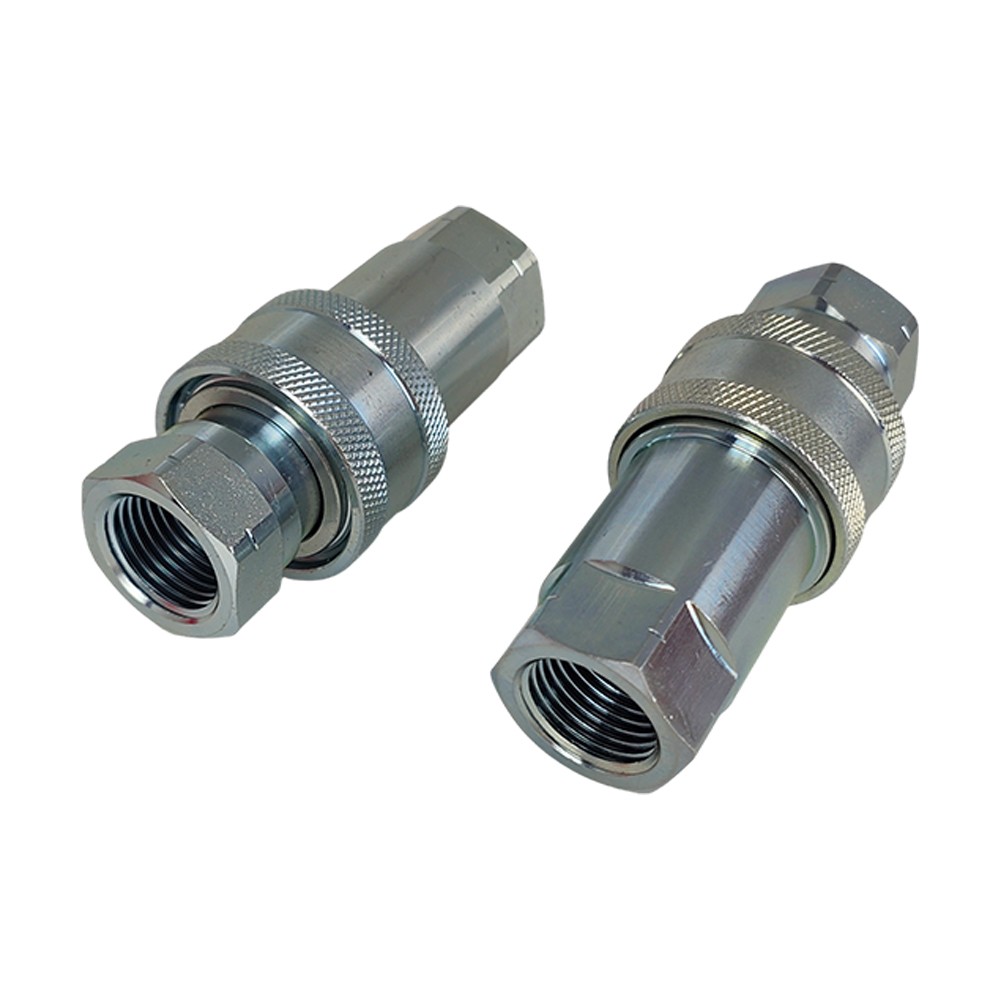 2 Sets 1/2″ Ag Poppet For Pioneer Style Hydraulic Quick Connect Couplers