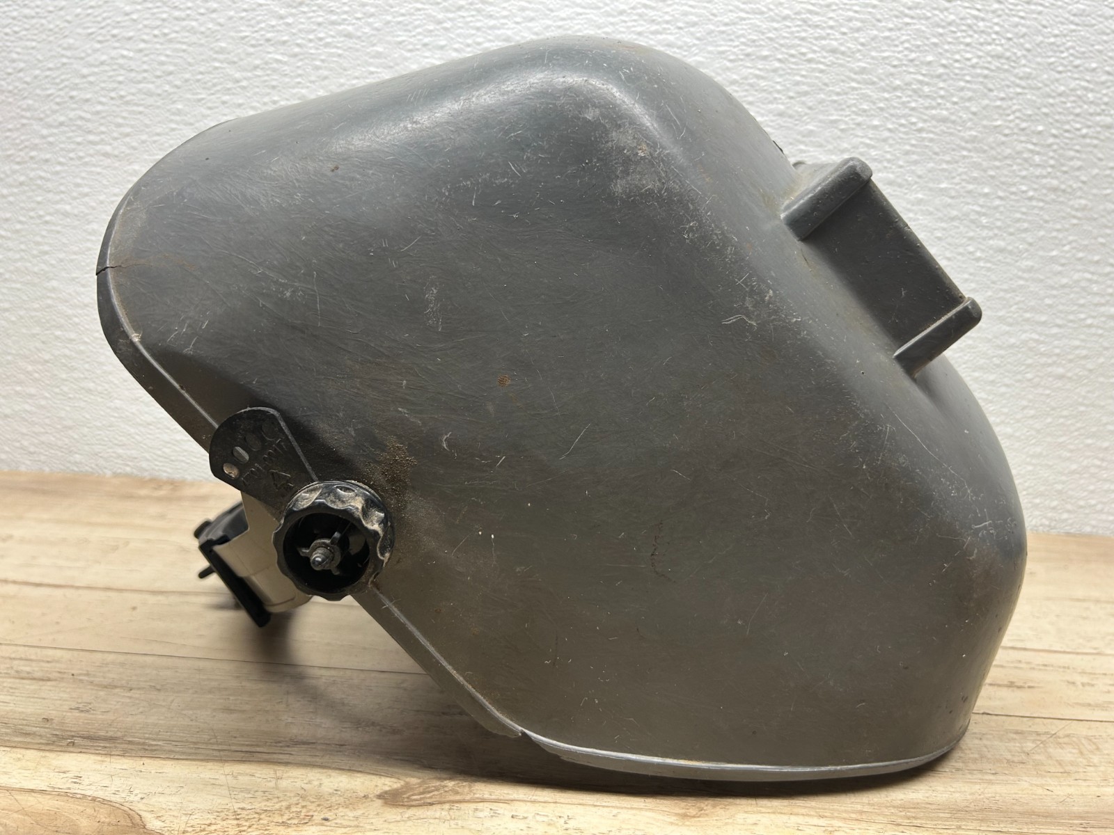 Vintage Fibre-Metal Welders Mask Gray Thermoplastic Welding Helmet