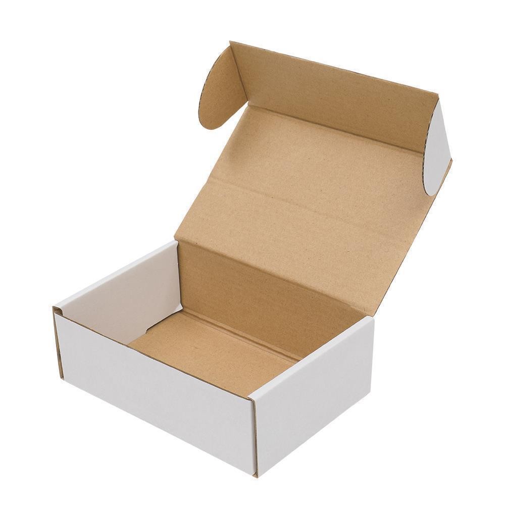 50 Pack 6x4x2 White Corrugated Shipping Mailer Packing Box Boxes for UPS USPS