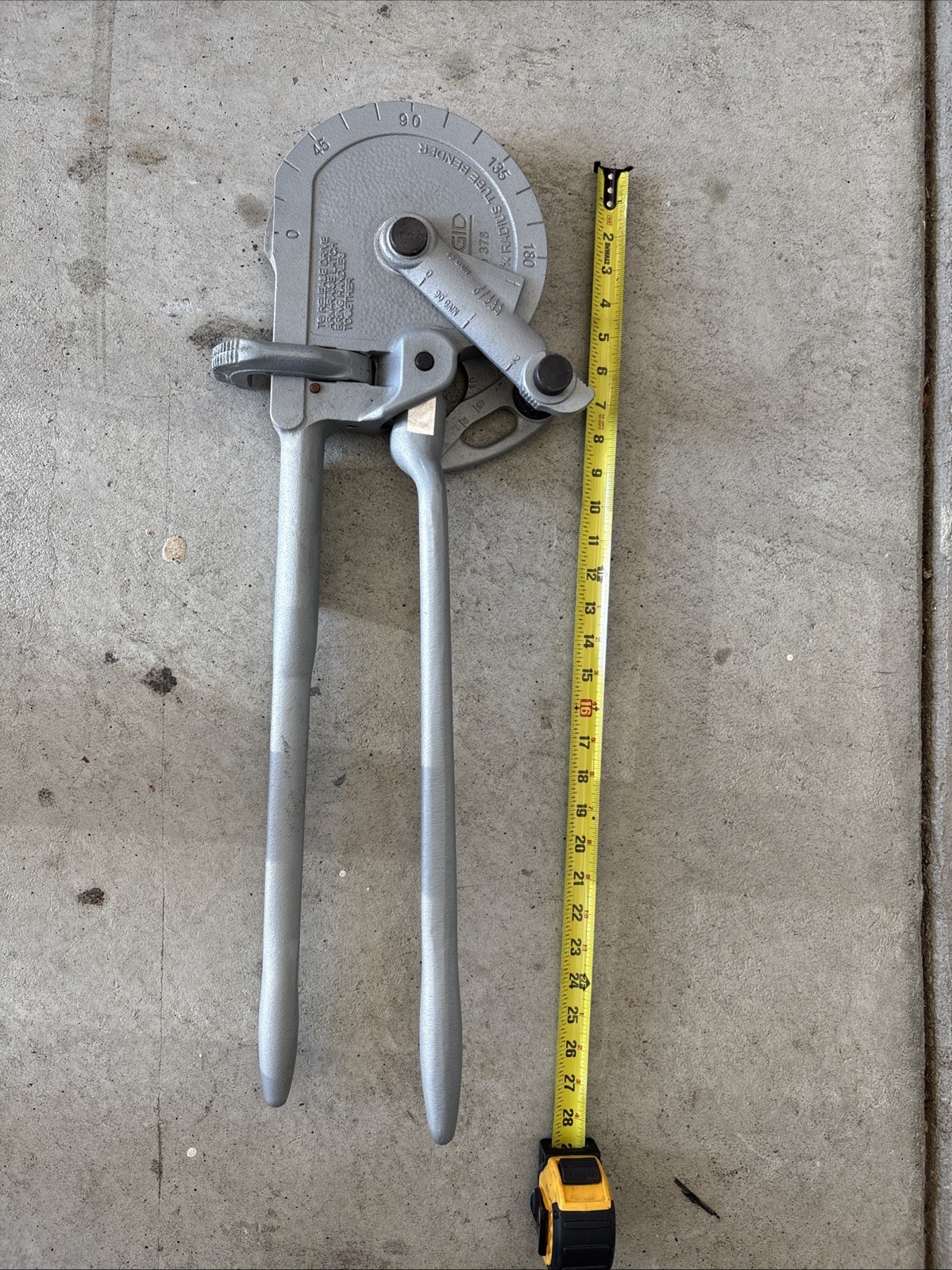 RIDGID Model 378 7/8in Geared Ratchet Tube Bender