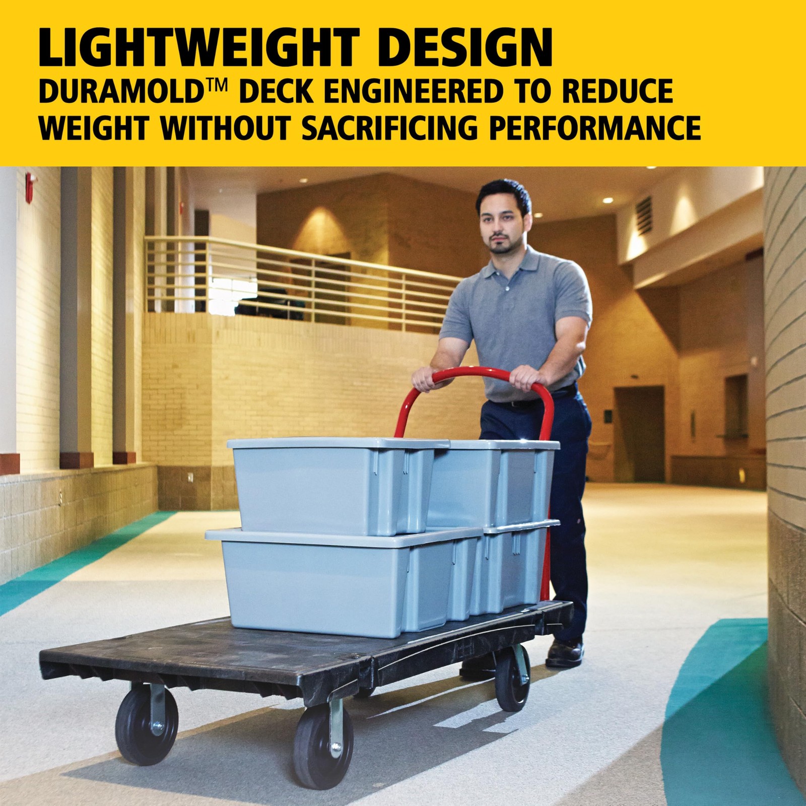 Rubbermaid Commercial Products Heavy-Duty Platform Truck, 2,000 Pound Capacity