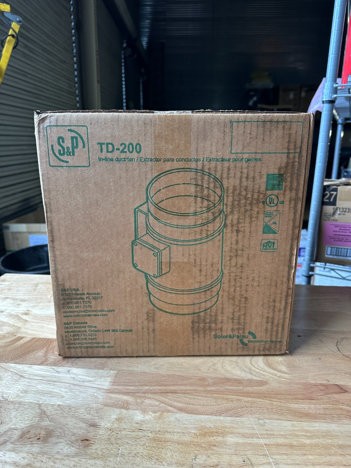Soler & Palau Td-200 Plastic 9″D, 5.6″H, 5.6″W Inline Duct Fan