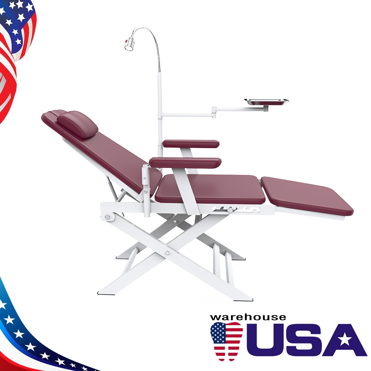 Unidad Dental Portátil: Jeringa, Succión, Turbina, Compresor 4H / Silla Opcional