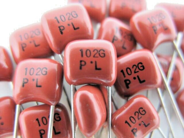12X – 1000pF @ 50V (2%) (PANASONIC) POLYPROPYLENE FILM CAP (TONE/AUDIO/AMP) #119