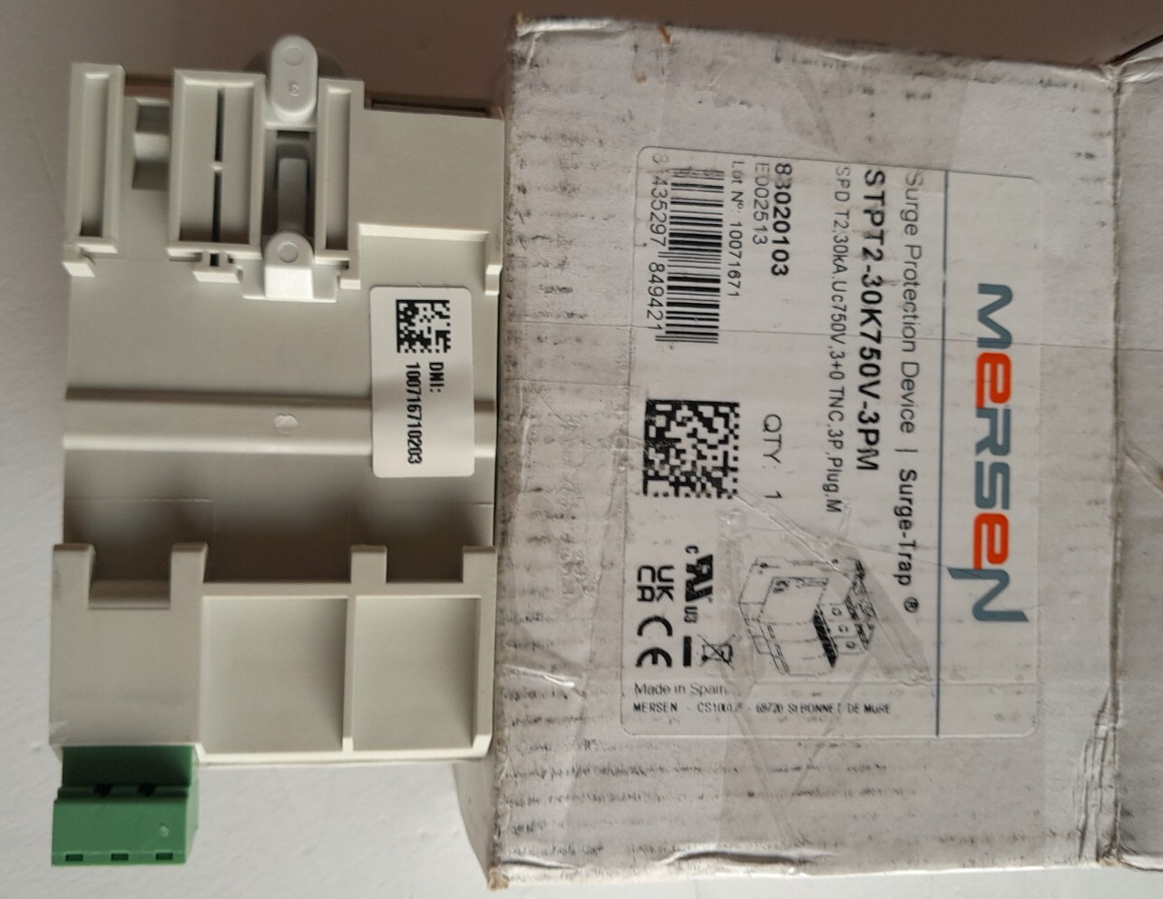 MERSEN 83020103 Surge Suppressor STPT2-30K750V-3PM Solar System Protection