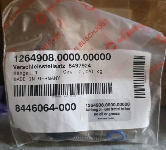 NORGREN 1264908.0000.00000 (BRAND NEW) BUSCHJOST VALVES,SPARES KIT