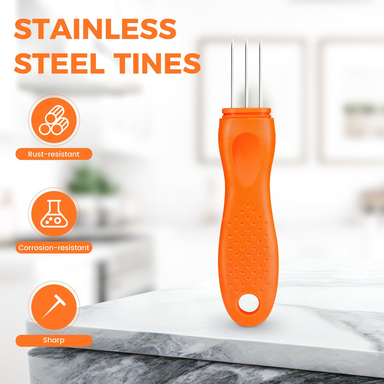 Wutfly 5.5 inch long 3 sharp prongs Sausage Pricker Tool