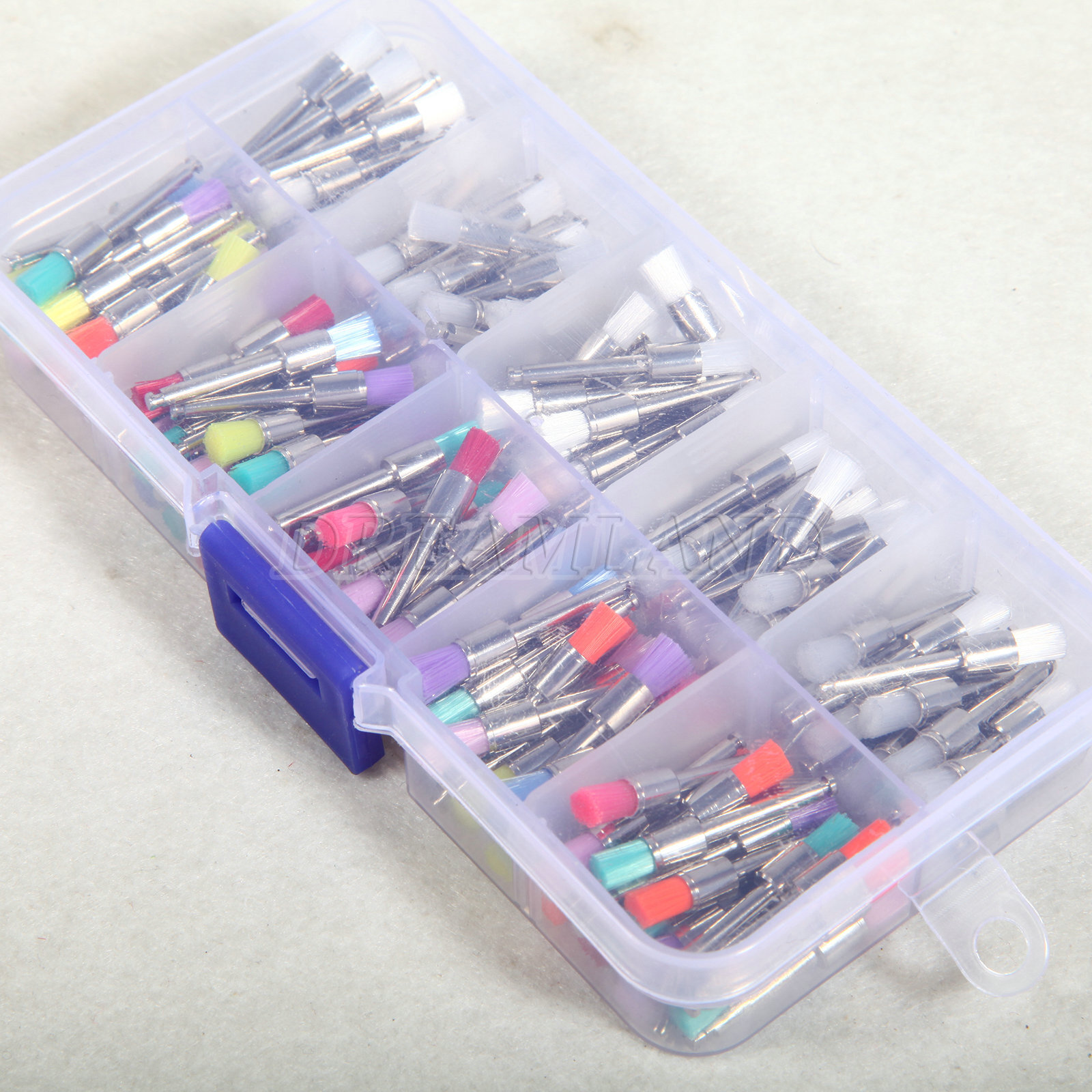 200Pcs Dental Nylon Materials Closure Flat Polishing Prophylaxis Brushes