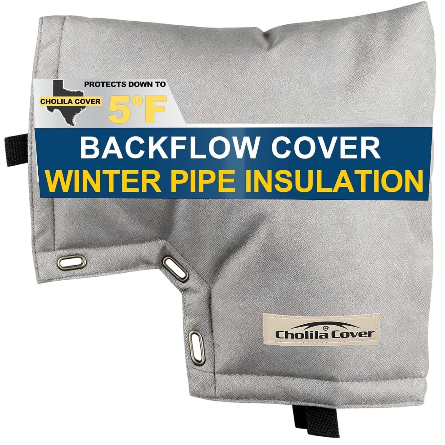Weatherproof Backflow Insulation Cover – Grey