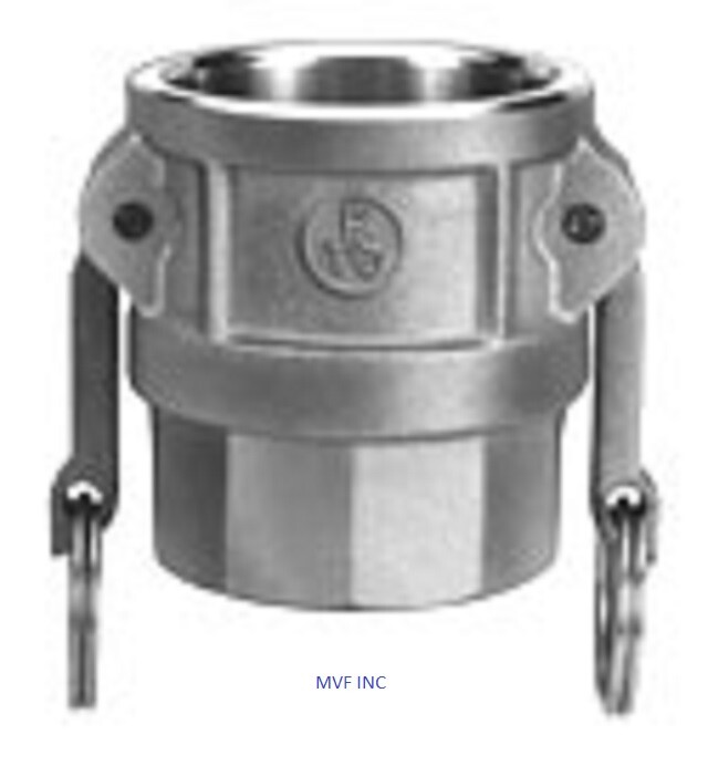 3/4″ Type D Camlock Female Coupler x Female NPT Stainless Hose Fitting D075SS304