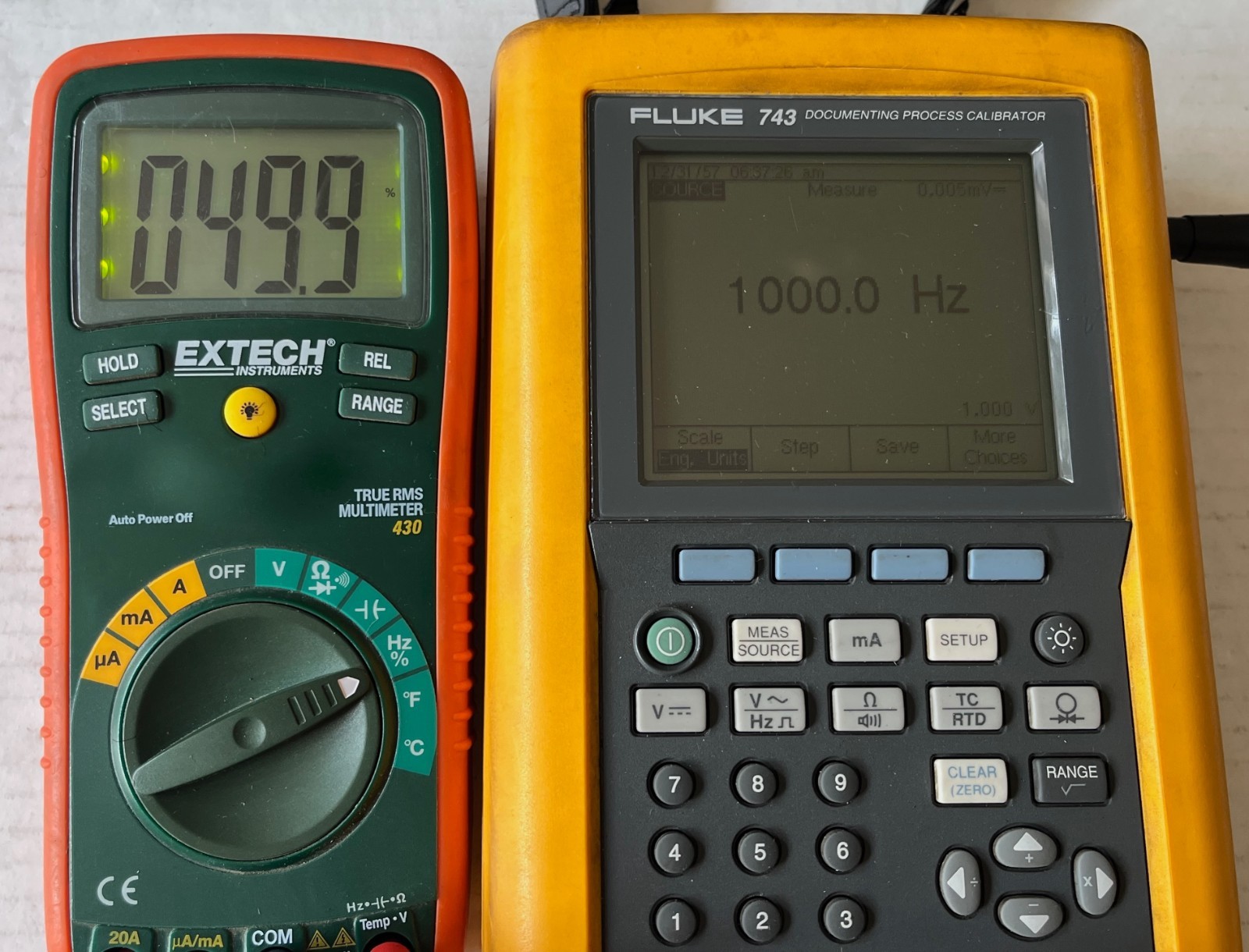 Extech 430 True RMS Digital Multimeter w/TL809 Test Lead Set in 2 Soft Cases
