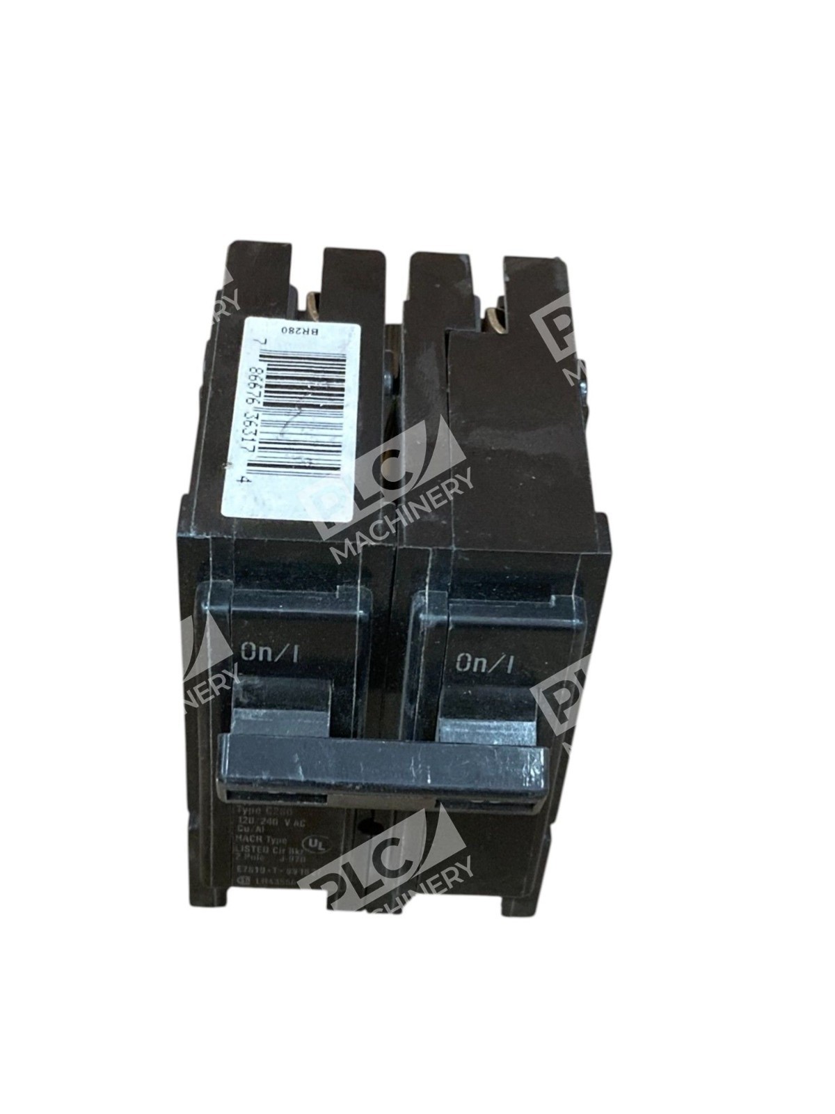 Cutler Hammer C280 HACR 2 Pole 80A Circuit Breaker BR280