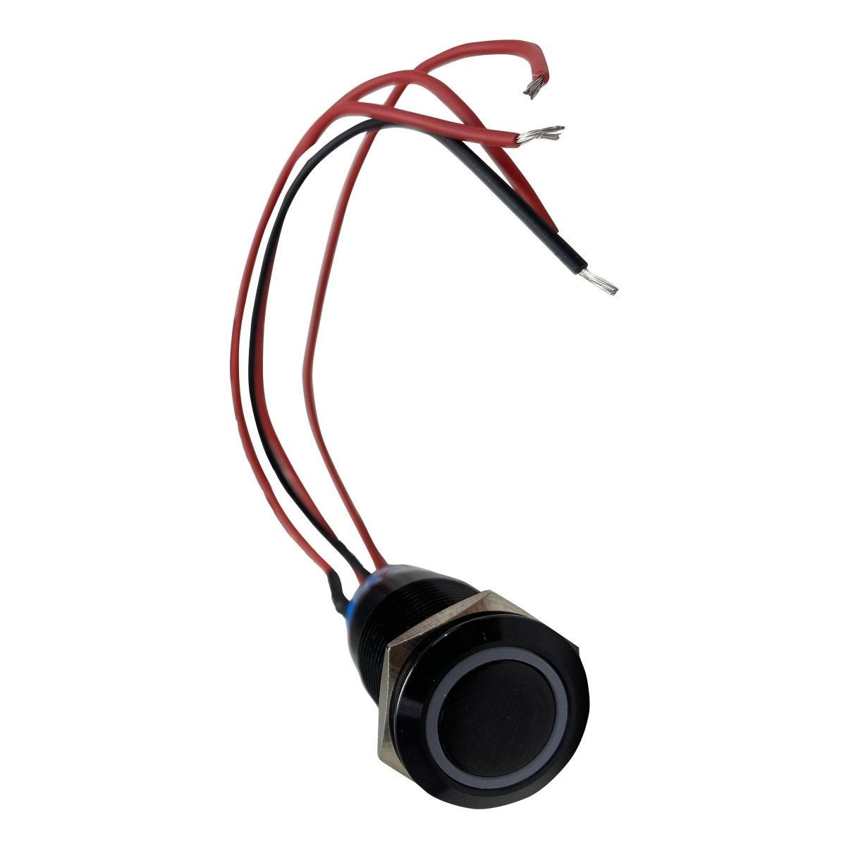 Race Sport 19mm Latching / Momentary Push Button Switch ON-OFF W Green LED 12V