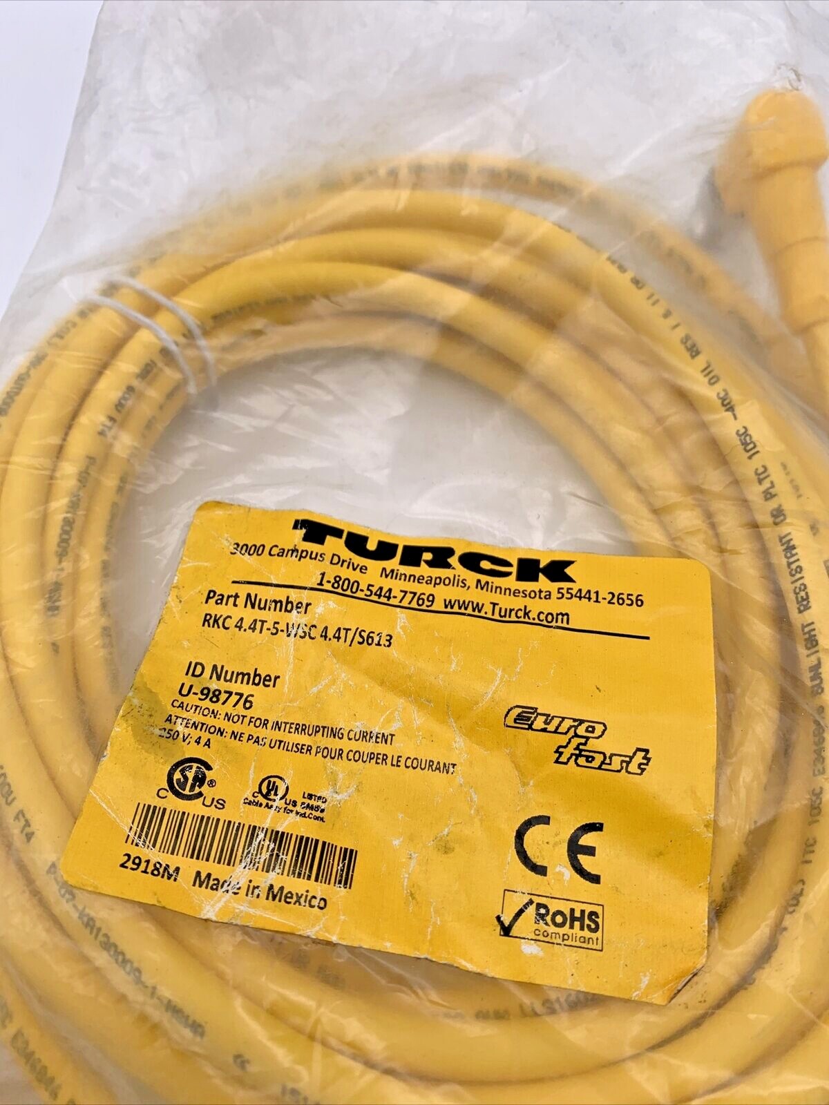 TURCK RKC 4.4T-5-WSC 4.4T/S613 U-98776