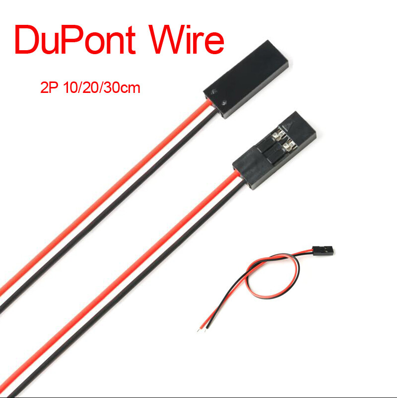 2P DuPont Wire Cable Single-head 10CM/20CM/30CM Connecting Cable Spacing 2.54mm