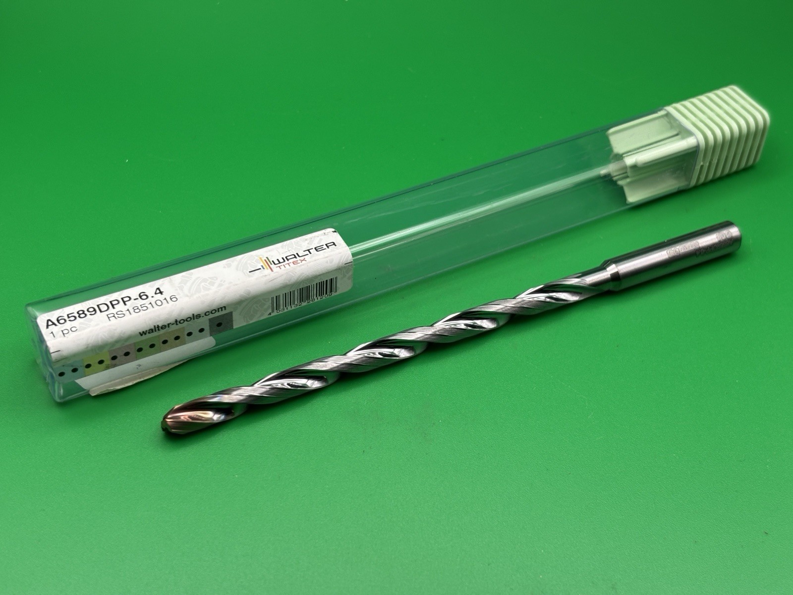 Walter Titex 6.4mm A6589DPP-6.4 0.252″ Solid Carbide Drill 12xD 8mm Shank