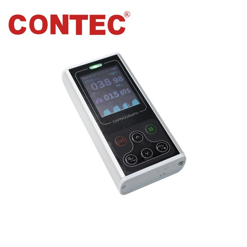CONTEC CA10S Portable Sidestream Capnograph ETCO2 Spo2 Resp PR with Alarm VET
