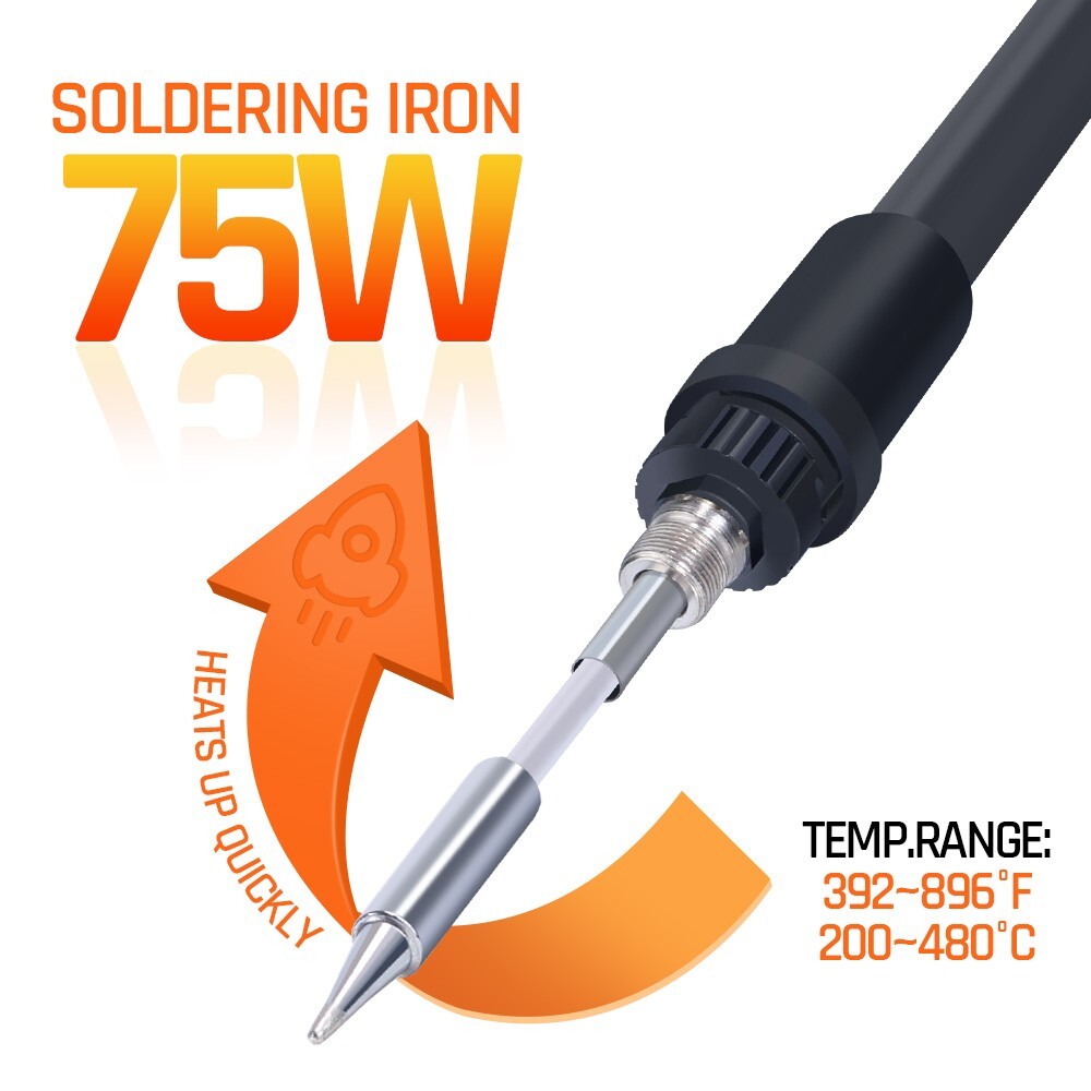 780W Silverflo 8586D-III Soldering Station Kit Hot Air Rework station Tool Set