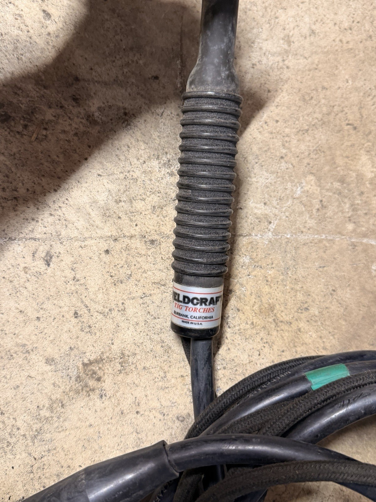 WeldCraft TIG Welding Torch & ground Lead Cable Set