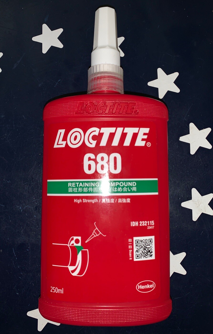 Loctite 680 250mL High Strength Retaining Compound EXP 09/25 232115 1835196