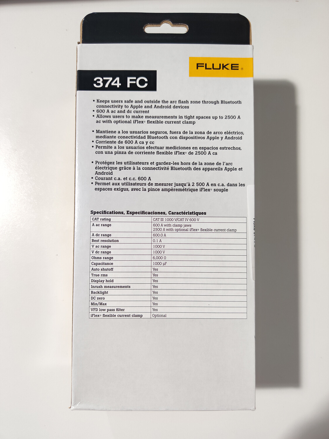 Fluke 374 FC 600A AC/DC TRMS Wireless Clamp Meter New