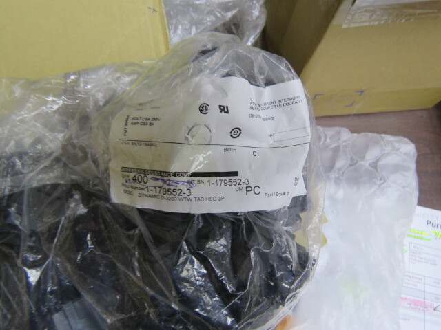 TE 1-179552-3 Qty of 30 per Lot 3 POS Conn Black