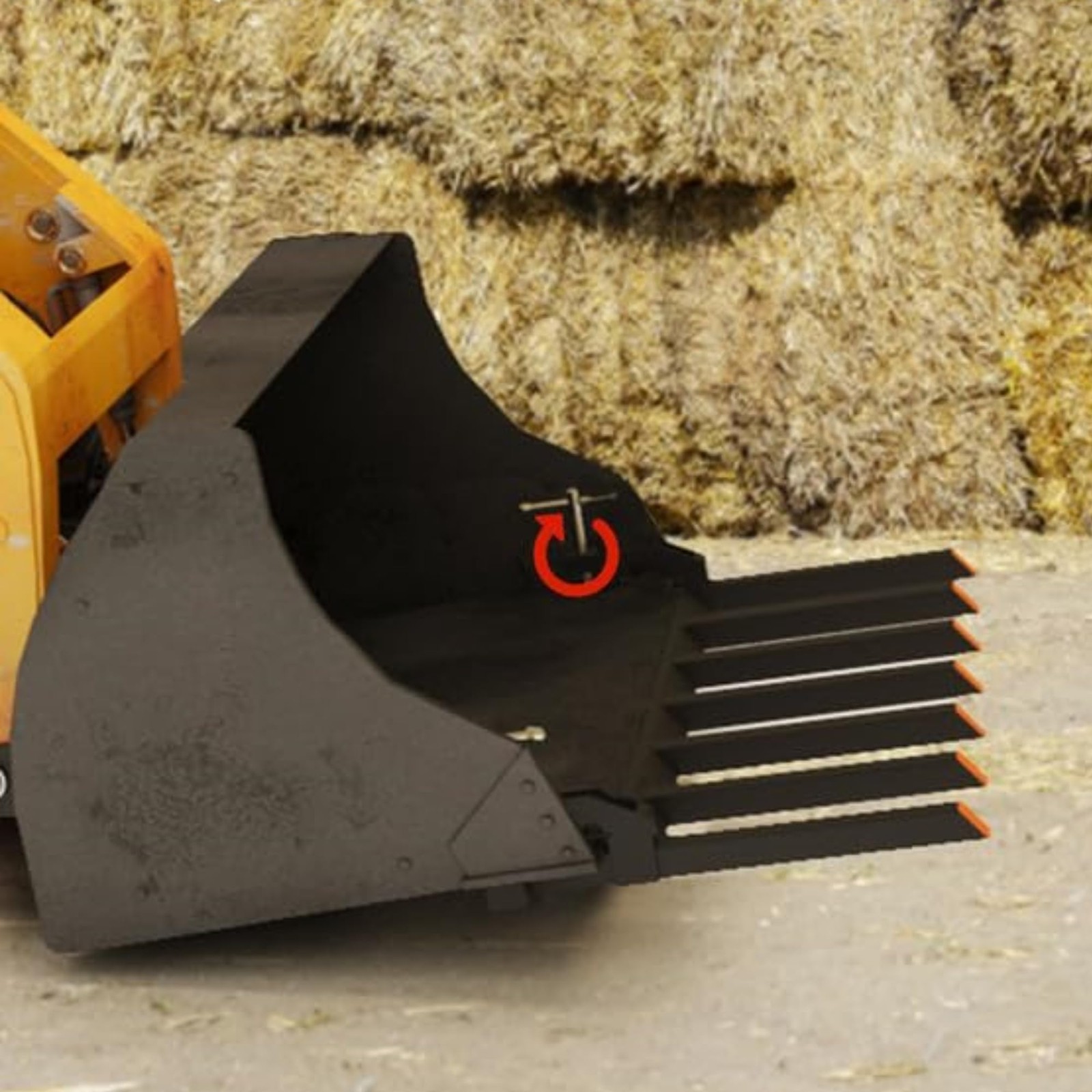 68″ Fork Length Clamp-On Debris Forks Fit 68/70/72″ Loader Buckets Skid Steers