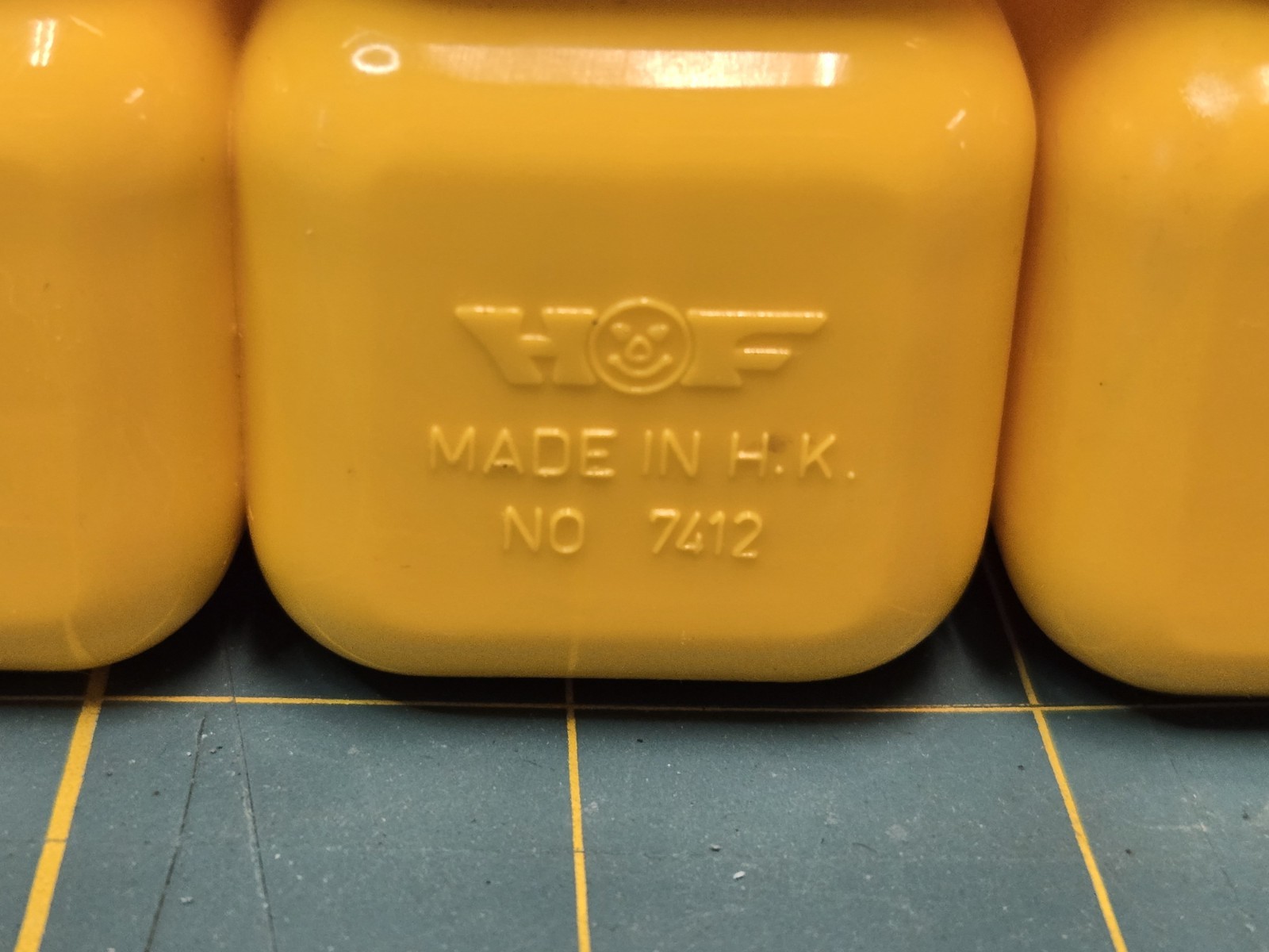 VTG HOF Yellow Modular Plastic Desk Organizer 5 Storage Drawers #7412 Hong Kong