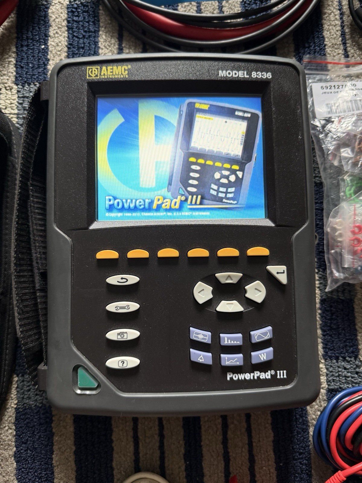 AEMC 8336 PowerPad III Three-Phase Power Quality Analyzer Similar to Fluke Model