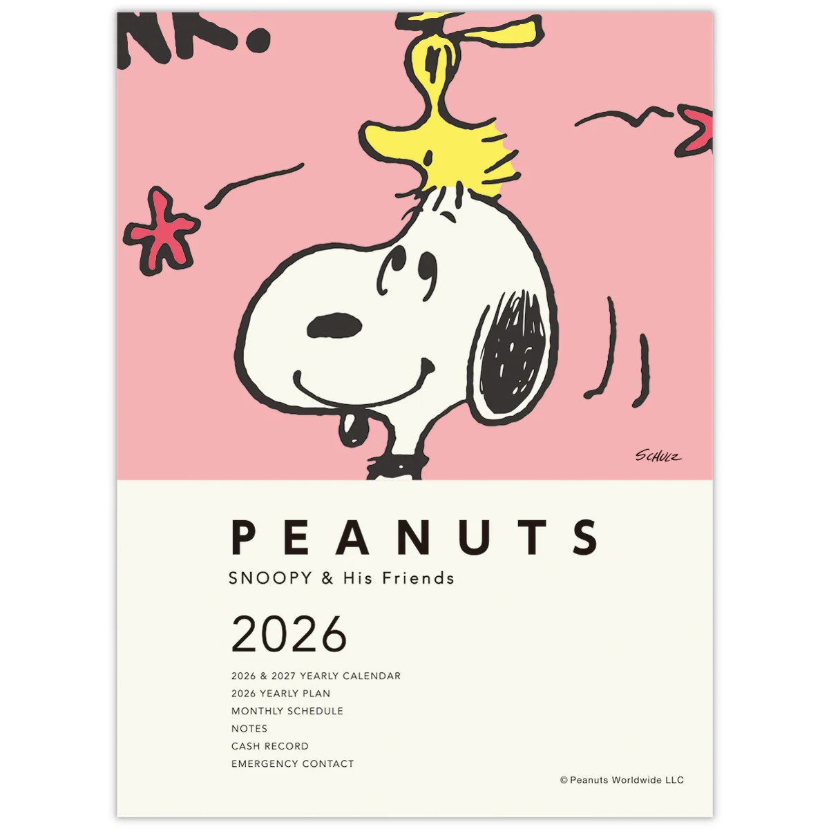 2026 Schedule Book Agenda Planner Hallmark Snoopy A6 Monthly #04