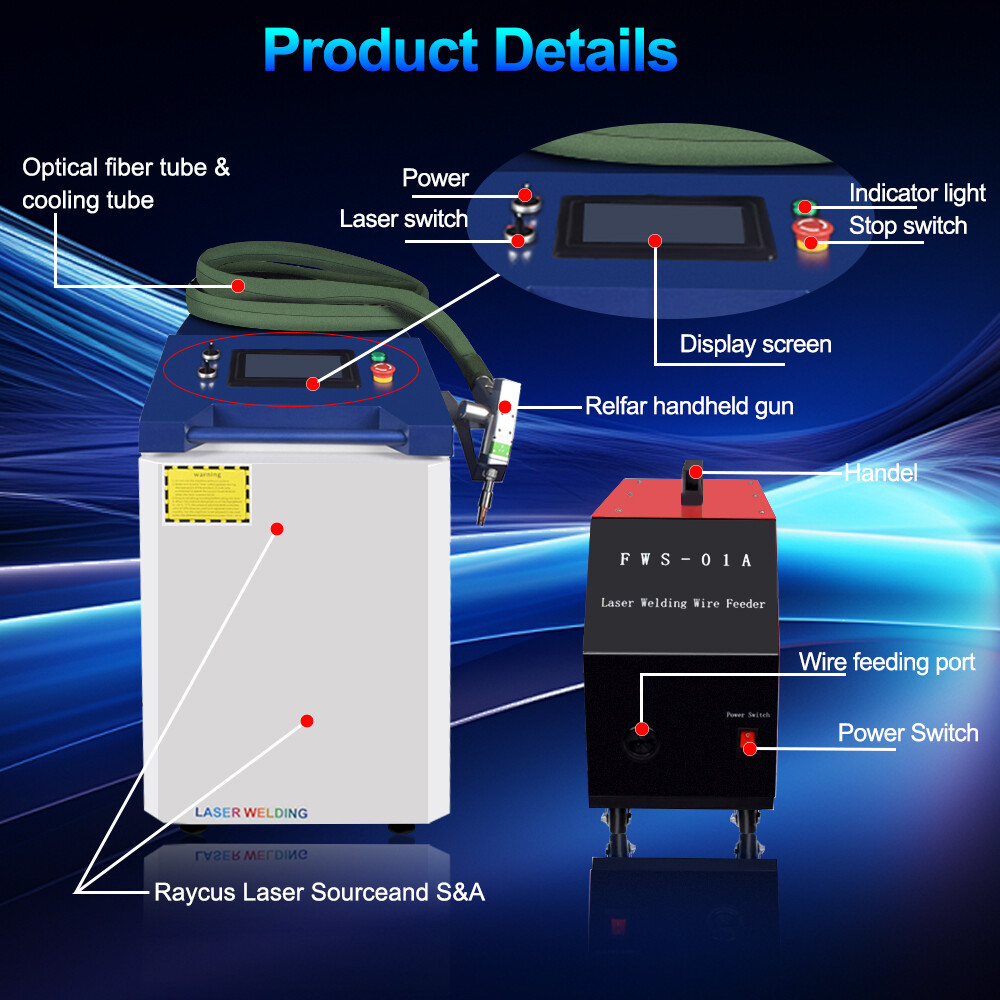 2000W Raycus 4 in 1 Combo Handheld Laser Welder Metal Cutting Cleaning Machine