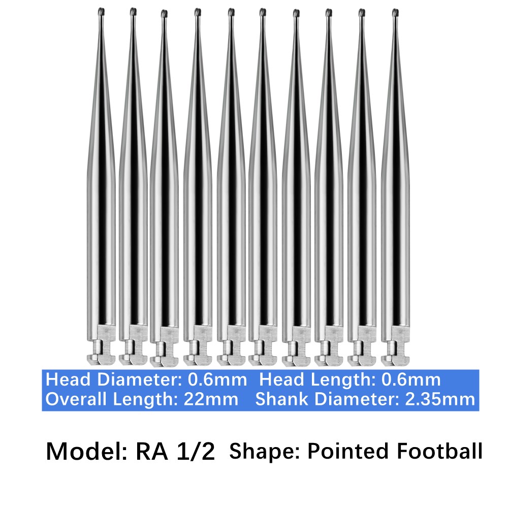 Vakker 10PC/PACK Dental Low Speed Carbide Burs Latch Type LA RA SURG
