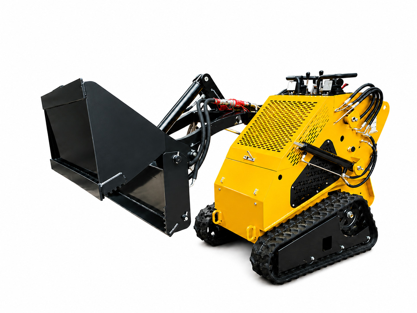 4-in-1 Combo 48″ Bucket Mini Skid Steer Loader Attachment Toro Dingo+ More
