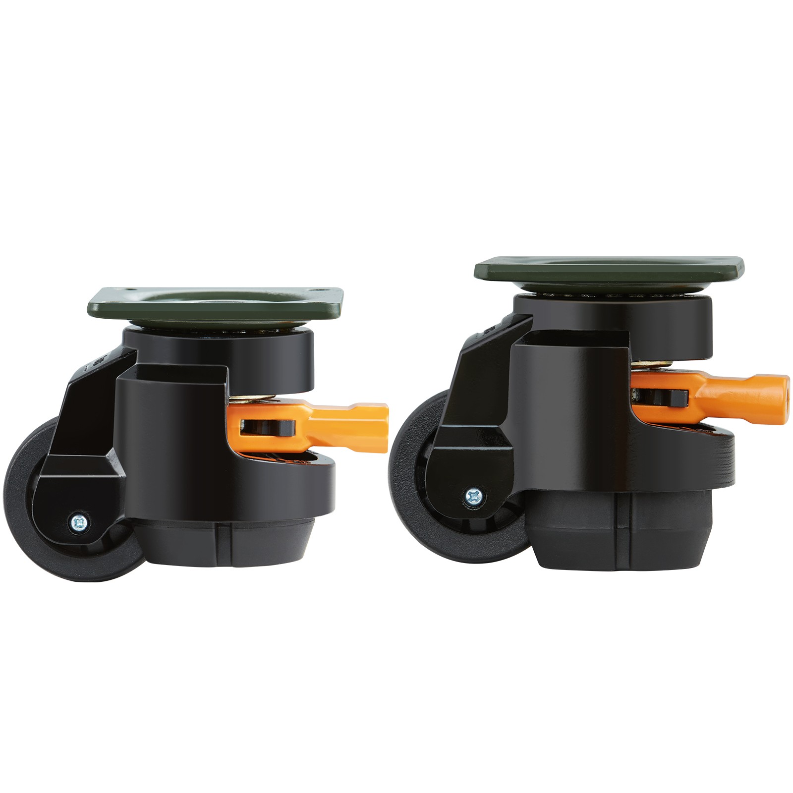 VEVOR Leveling Casters Adjustable Nylon Plate Mounted Caster 1100 lbs Set of 4