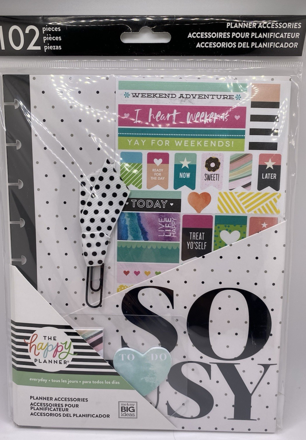 3 Happy Planner Classic Packs – Undated Extension, To do Refill, Accessories