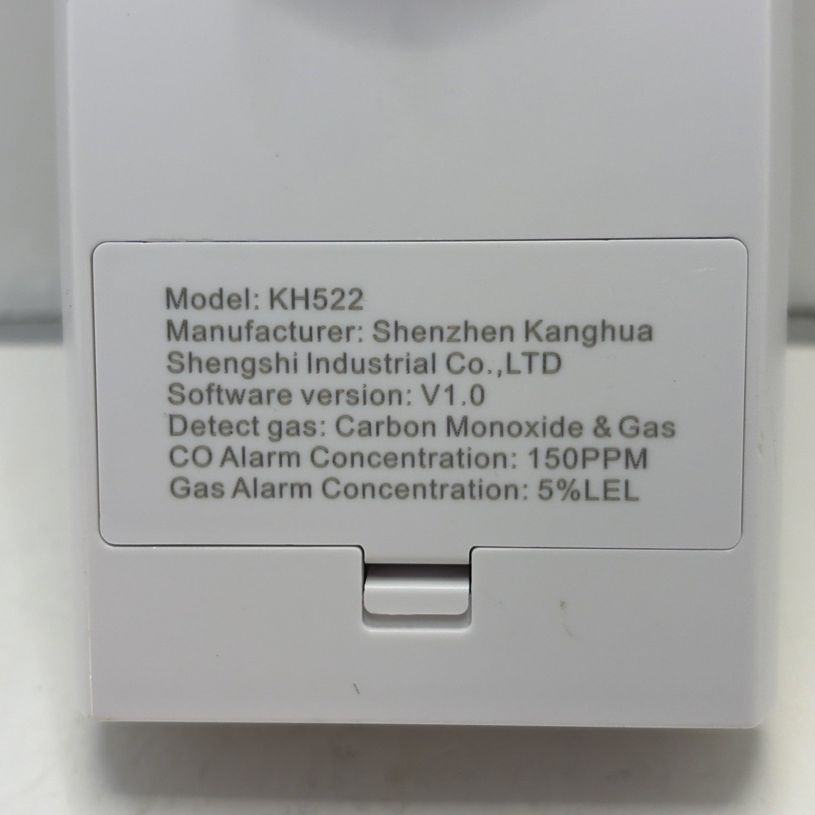 KH-522 Carbon Monoxide & Gas Detector Alarm – Home Safety – Open Box