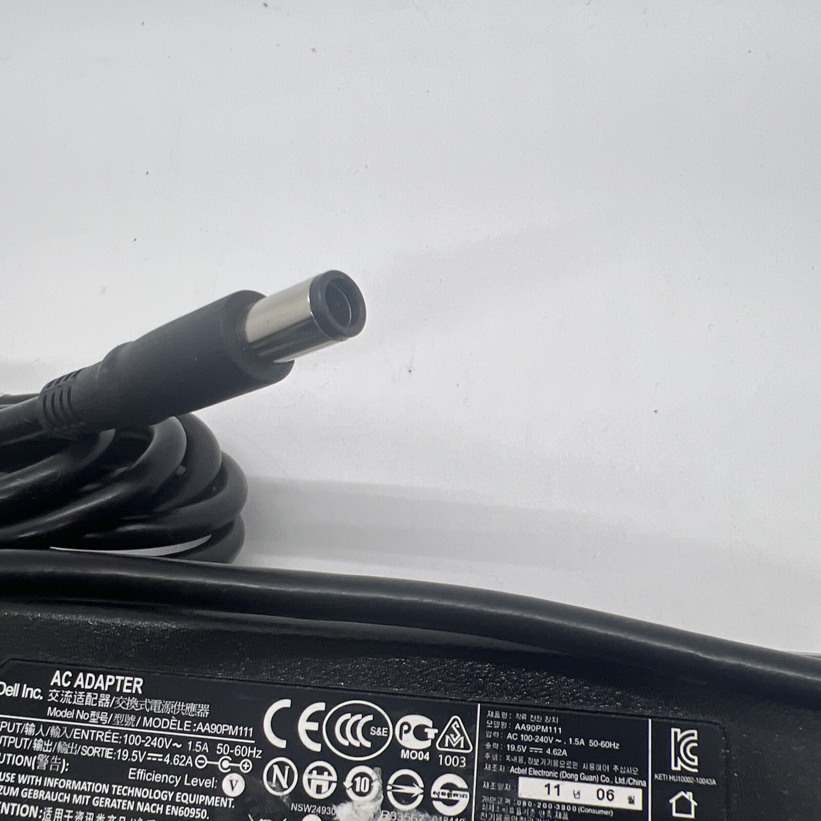 Genuine Dell Laptop Charger AC Adapter Power Supply AA90PM111 0MV2MM 19.5V 90W