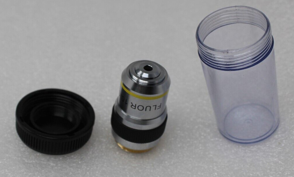NEW AMSCOPE FLUOR 10 0.25 160/0.17 Microscope Objective Lens