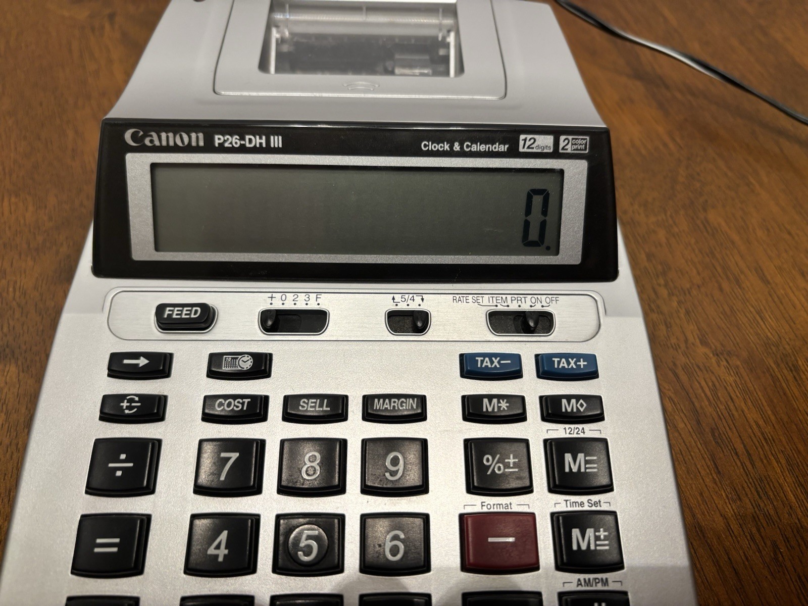 Canon P26-DH III Printing Calculator With Clock And Calendar